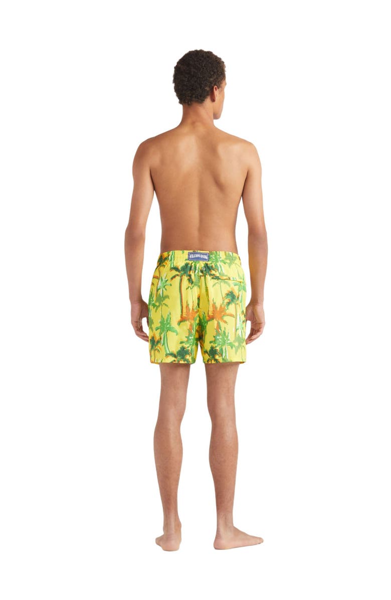 Vilebrequin Ultra-light and packable Swim Shorts Palms Offset, Alternate, color, Sun