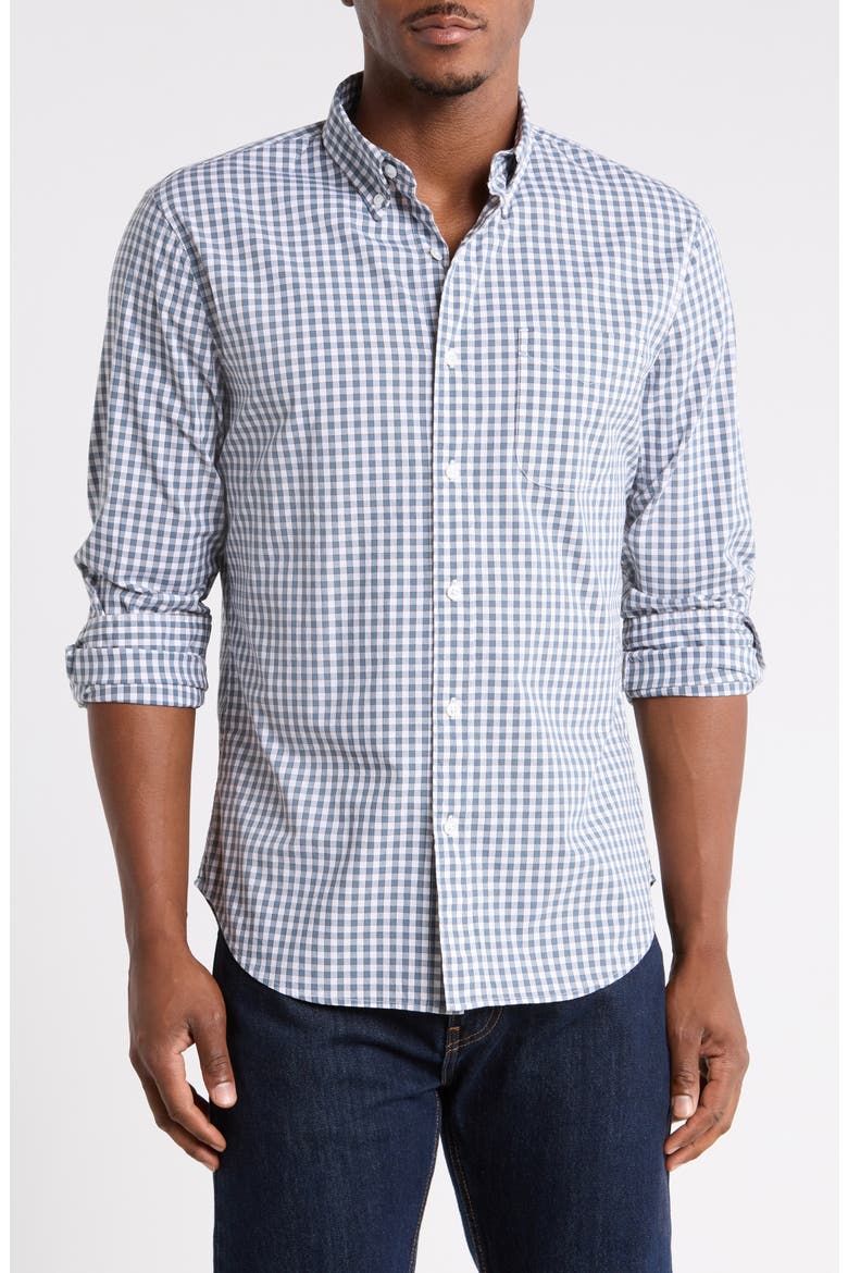 Plaid Poplin Long Sleeve Shirt, Main, color, INGRAM PLAID