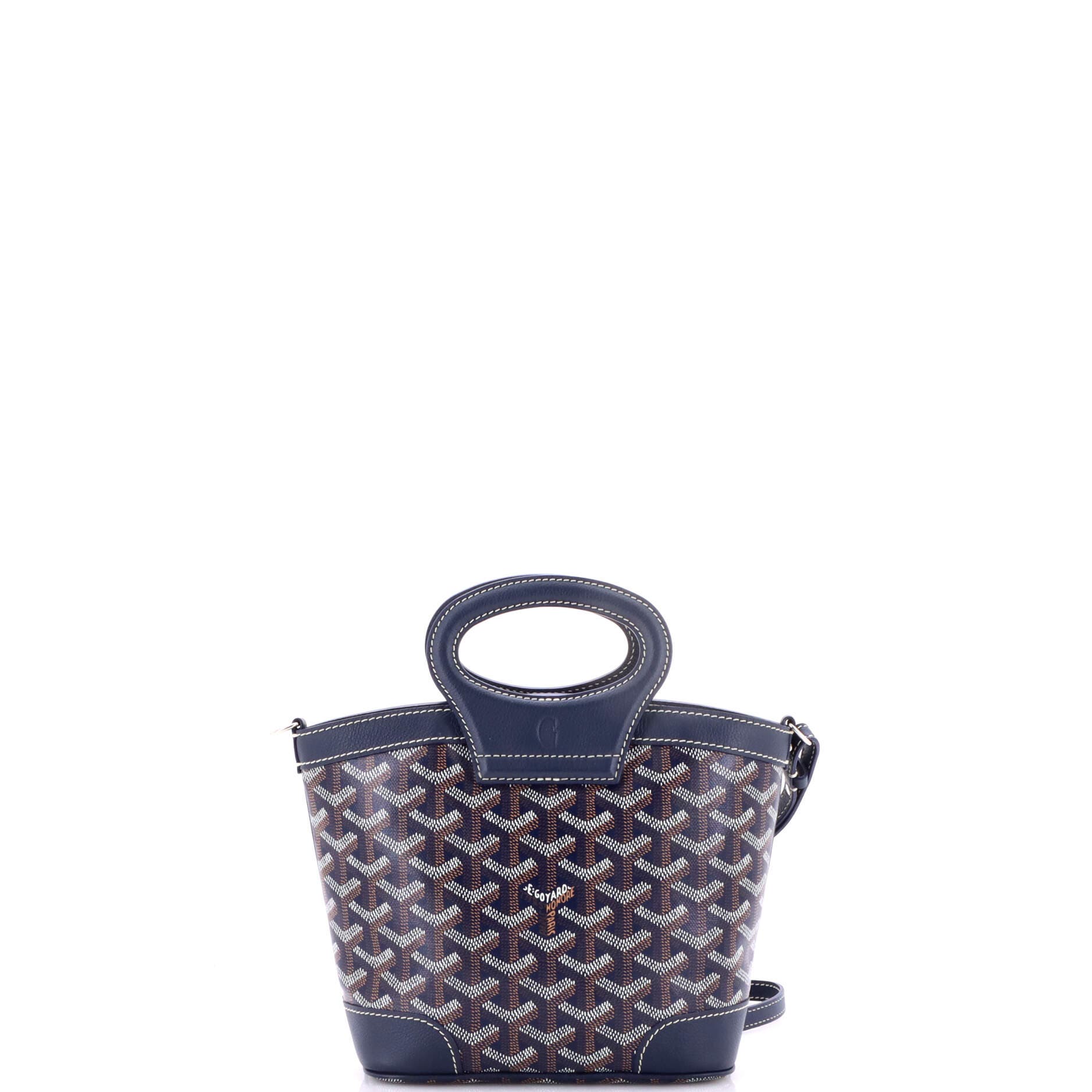 Pre-Owned Goyard Beluga Bag Coated Canvas Mini, Alternate, color, Blue