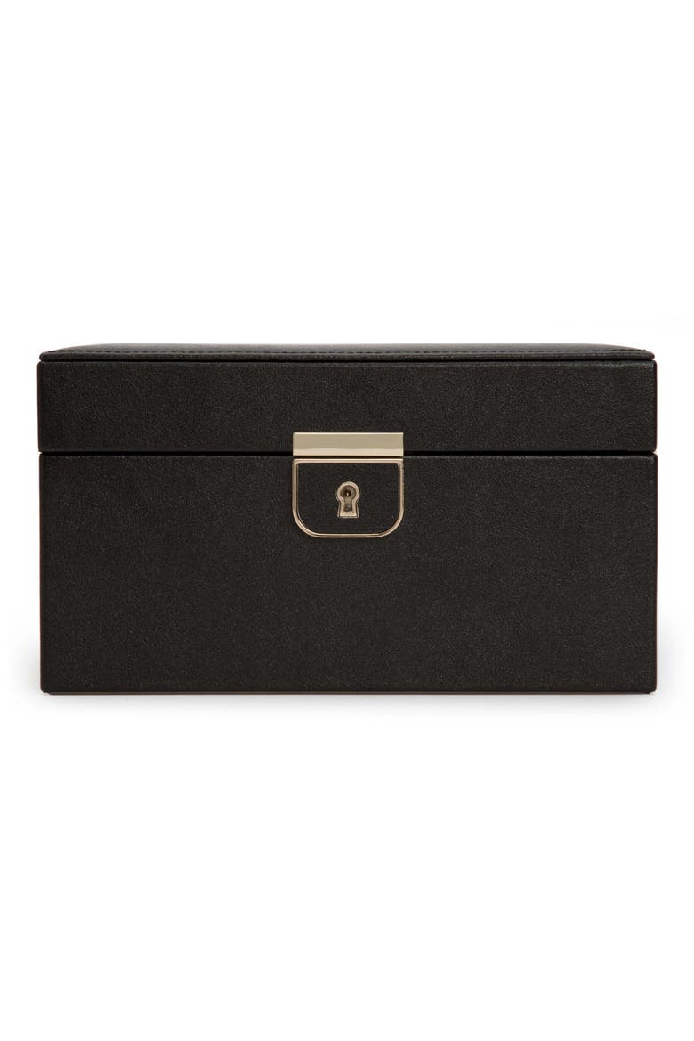 Palermo Small Jewelry Box, Main, color, BLACK