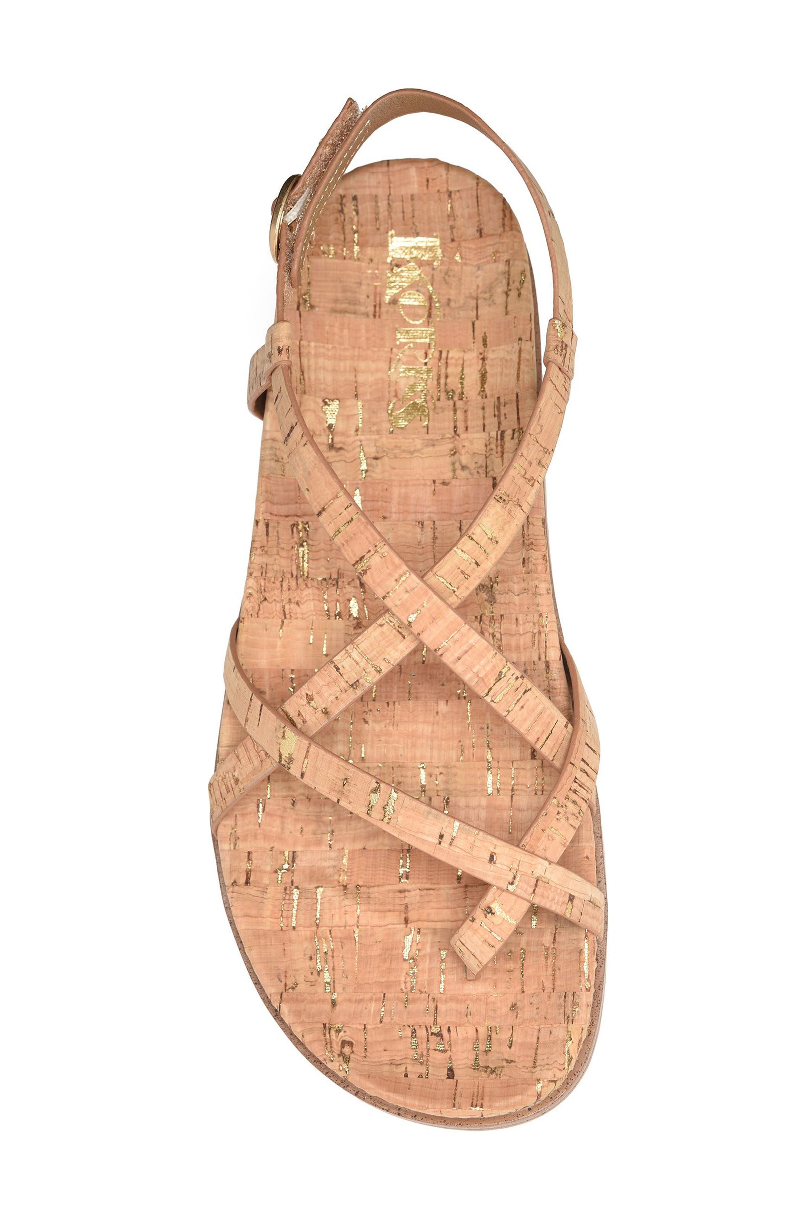 Arica Toe Loop Sandal, Alternate, color, CORK