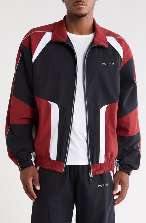 Colorblock Poplin Track Jacket