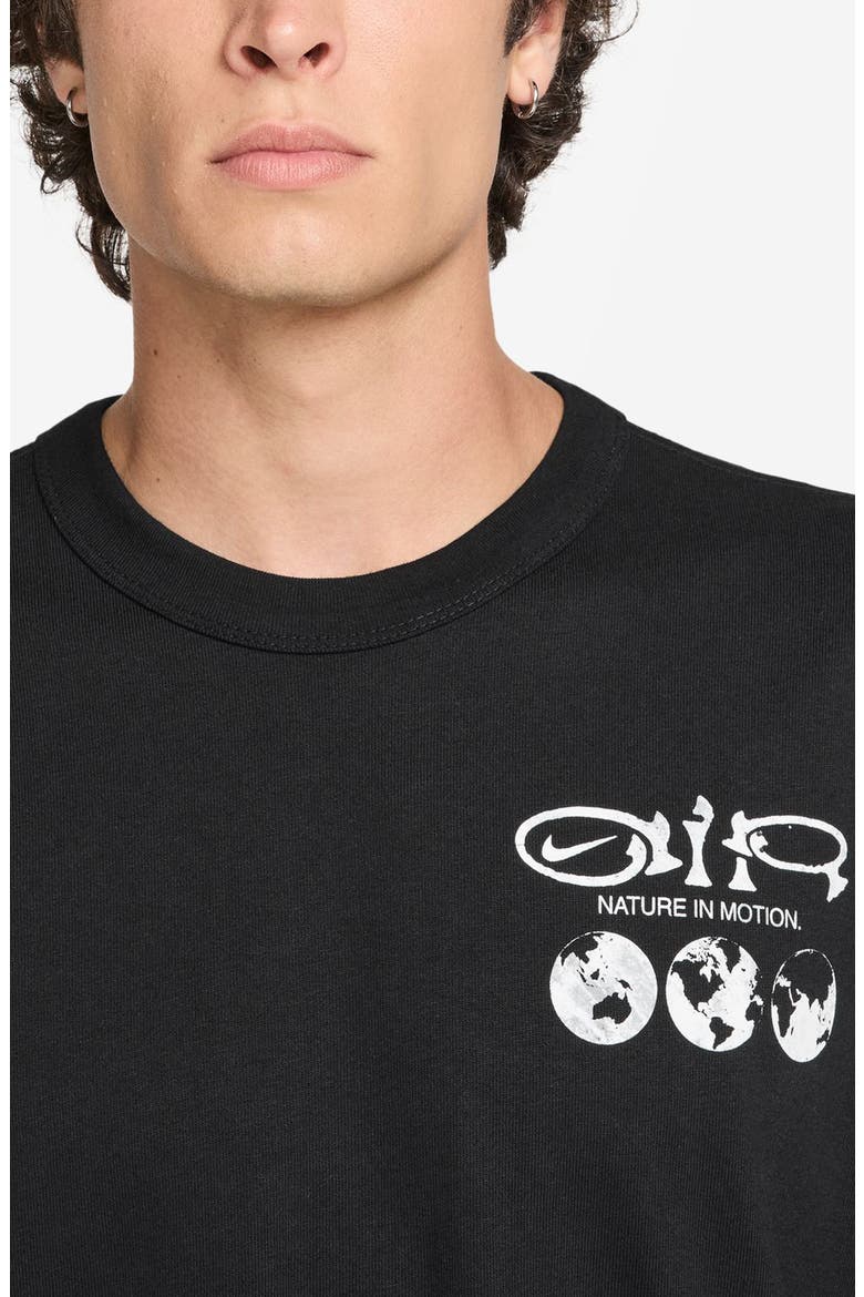 Sportswear Earth Cotton Graphic T-Shirt, Alternate, color, BLACK