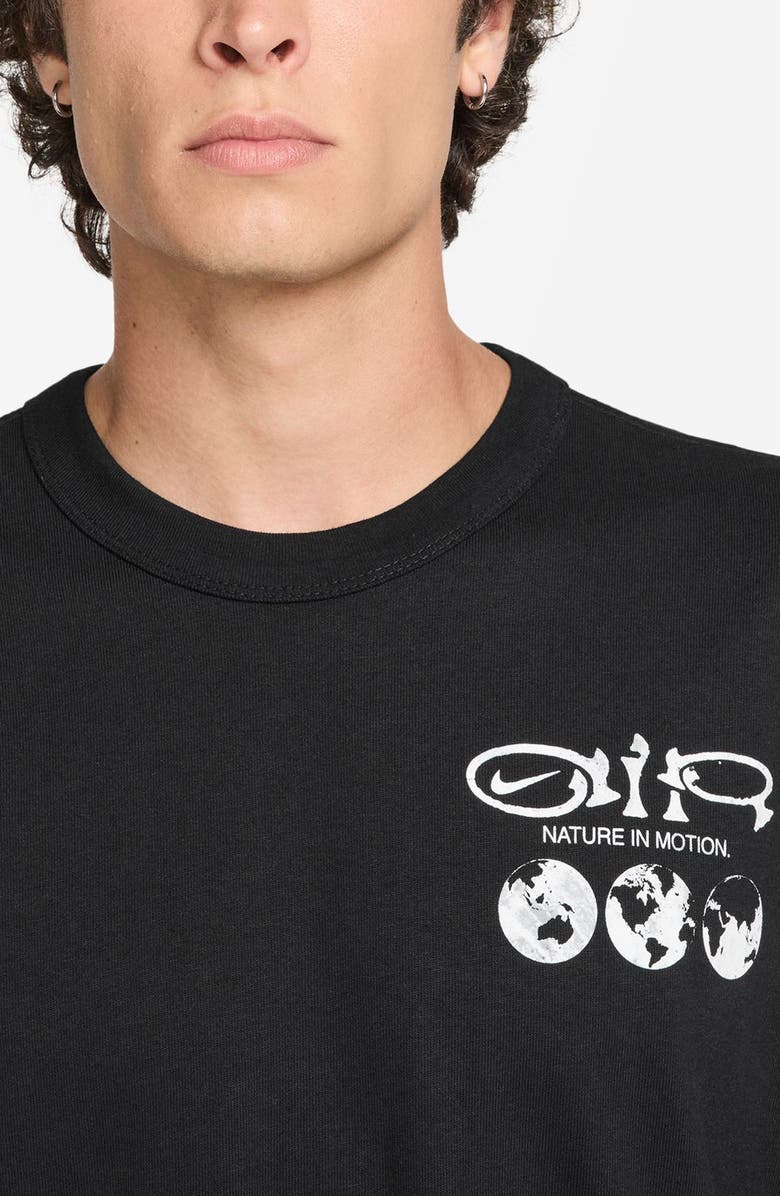 Nike Sportswear Earth Cotton Graphic T-Shirt, Alternate, color, Black