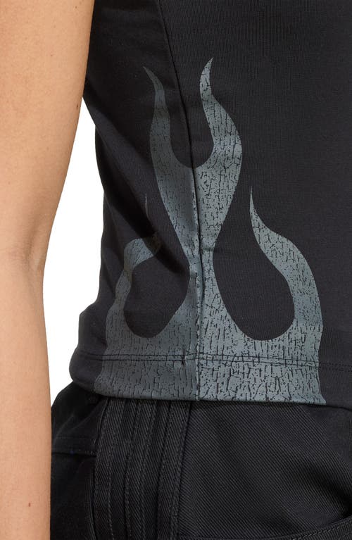 Adidas Originals Adidas Flame Trefoil Camisole In Black