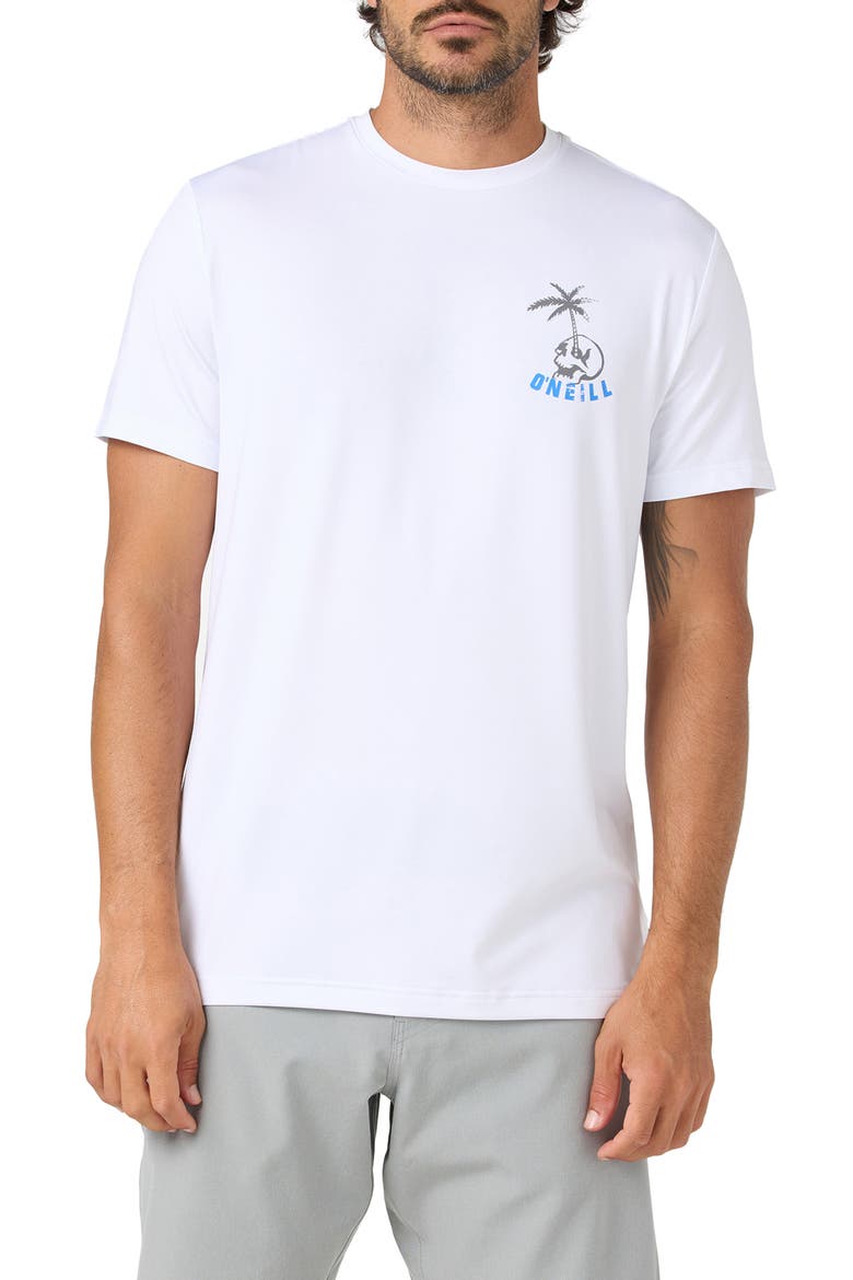 Cutback UPF Graphic T-Shirt, Main, color, WHITE