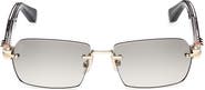 Christian Louboutin 56mm Rectangular Sunglasses