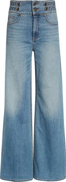 Ramy Brook Liv High Waist Wide Leg Jeans