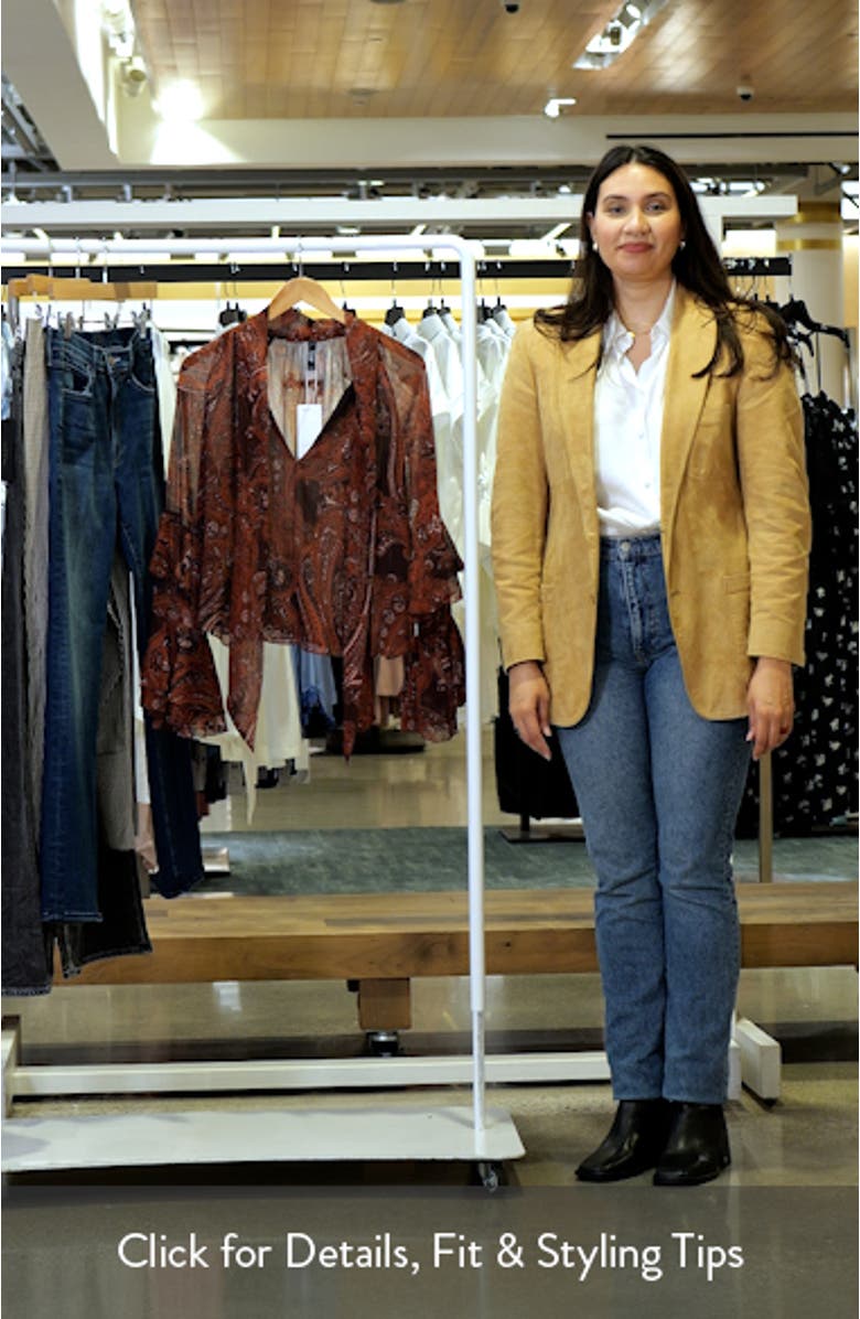 Jewell Ruffle Sleeve Tie Neck Top, sales video thumbnail