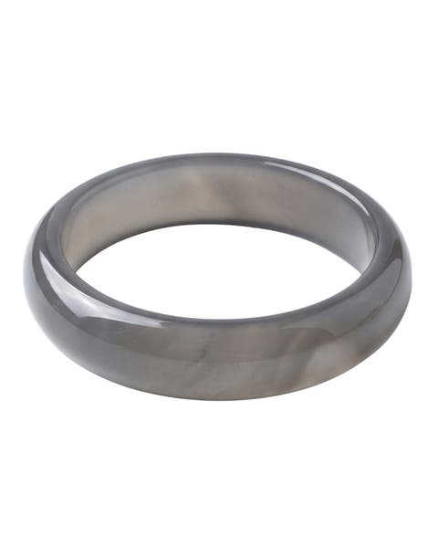 Moon Purple Jade Stone Bangle