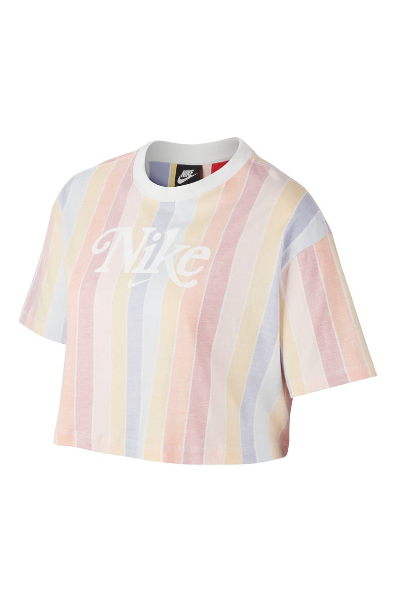 Nike Sportswear Stripe Crop Top, Alternate, color,