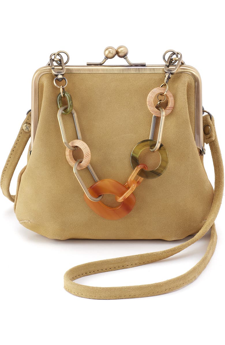 HOBO Alba Suede Crossbody Bag, Main, color, Twilight Fern