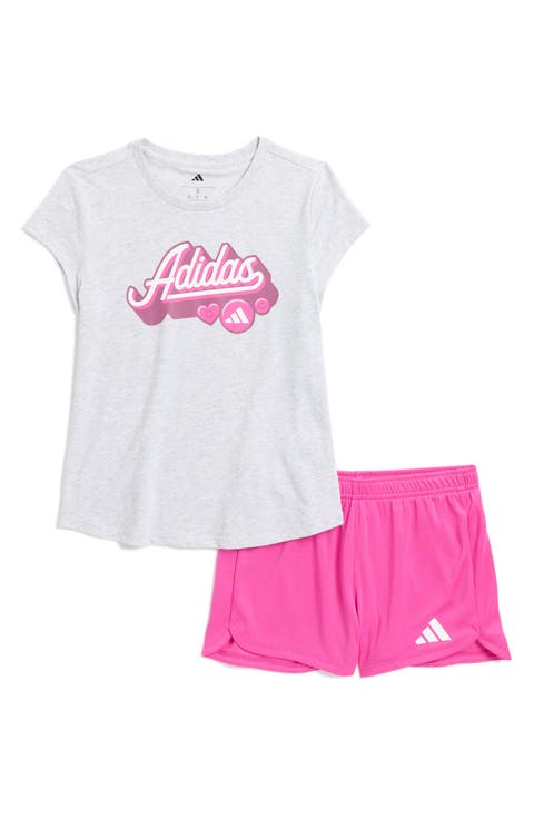 Kids' Short Sleeve Graphic Tee & Mesh Shorts (Big Kid)