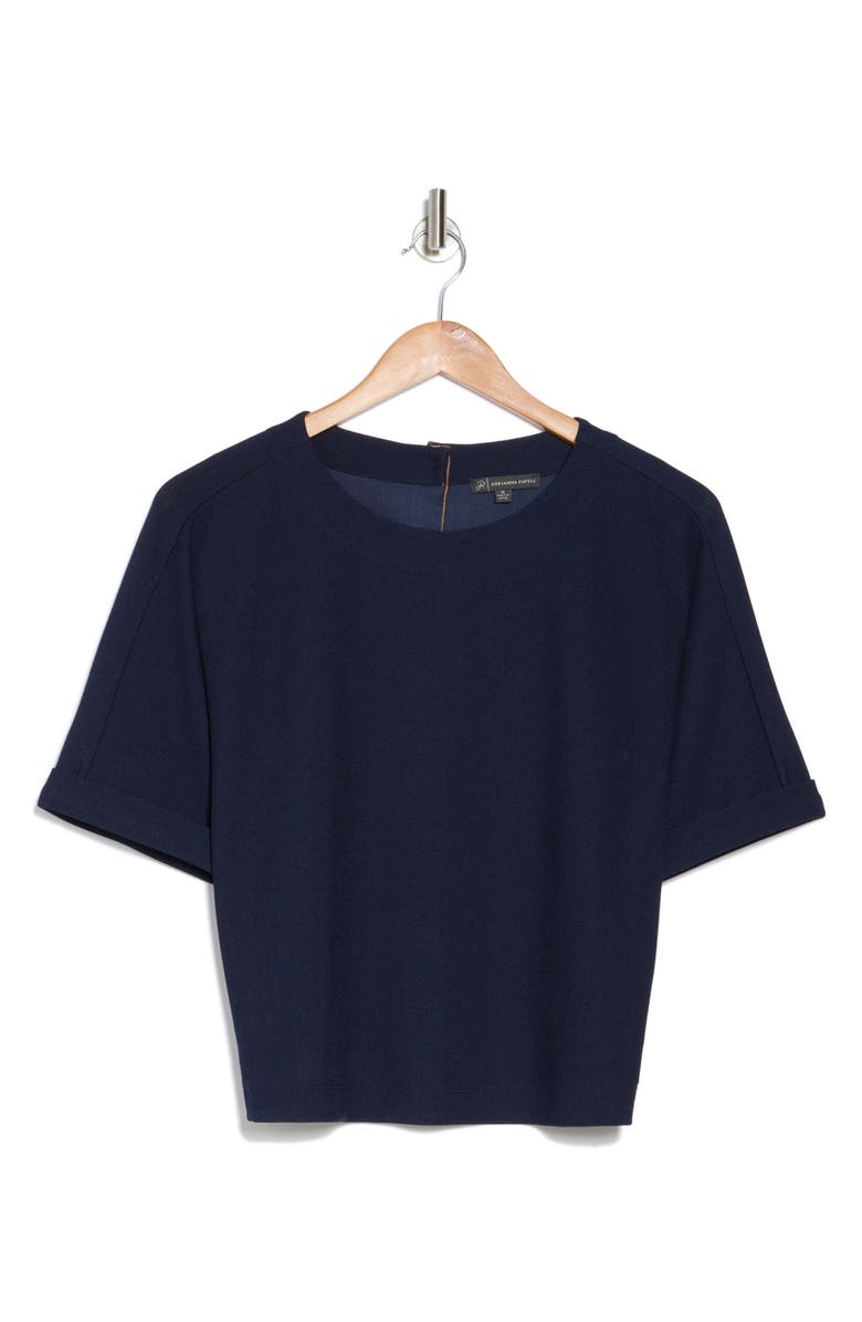 Adrianna Papell Boxy Rib Knit Top, Alternate, color,