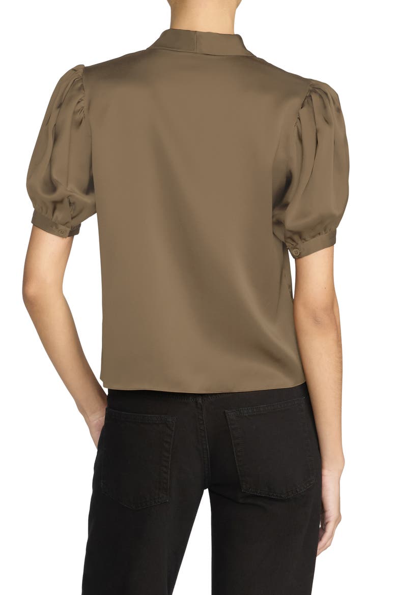 The Sonnet Silk Top, Alternate, color, MOSS
