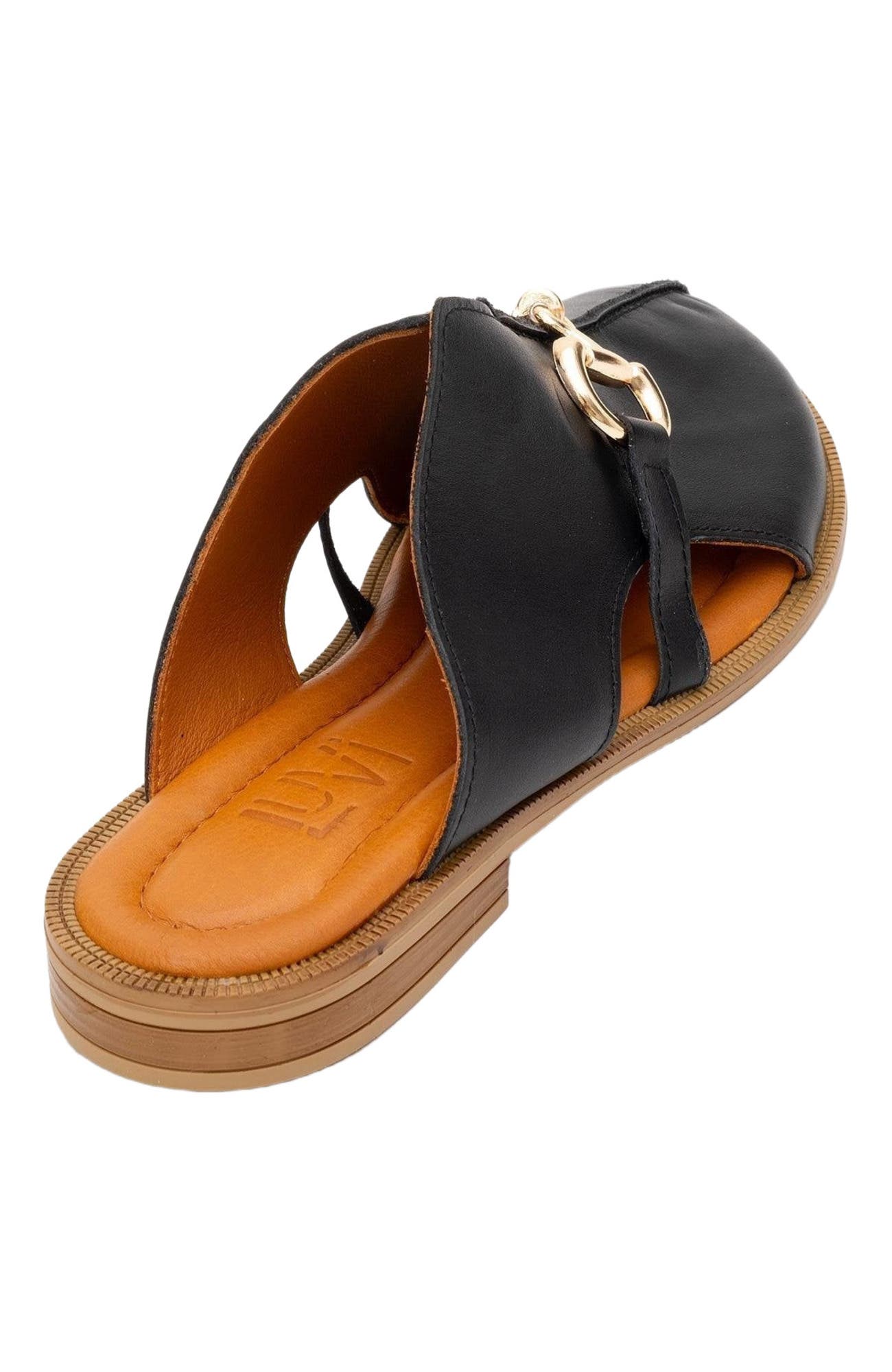 Forever & Always Shoes Favor Leather Mules, Alternate, color, Black Leather