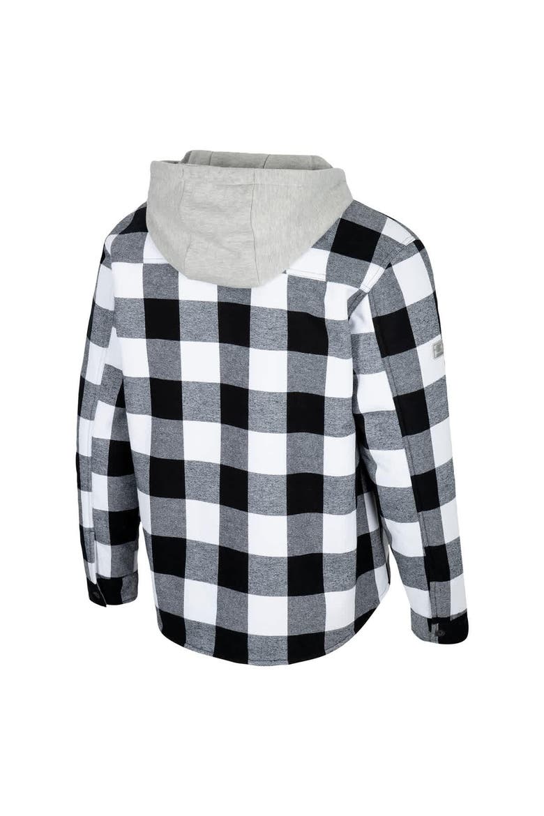 Men's Colosseum Black/White Clemson Tigers Buffalo Plaid Full-Zip Jacket, Alternate, color, Black