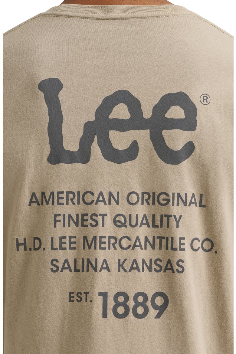 Cotton Logo Graphic T-Shirt, Alternate, color, TRENCHCOAT