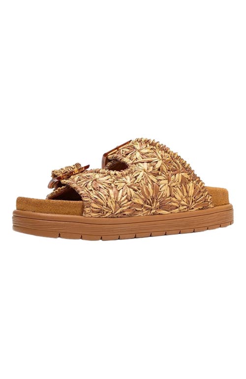 Forever & Always Shoes Milana Leather Double-strap Sandal In Brown