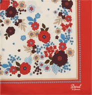 GERARD DAREL Siena Floral Print Silk Scarf