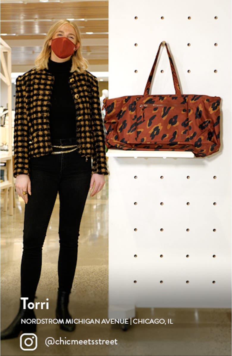 The Resourced Painted Leopard Weekend Bag, sales video thumbnail