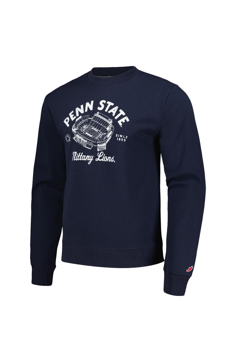 LEAGUE COLLEGIATE WEAR Men's League Collegiate Wear Navy Penn State Nittany Lions Stadium Essential Pullover Sweatshirt, Alternate, color, Navy