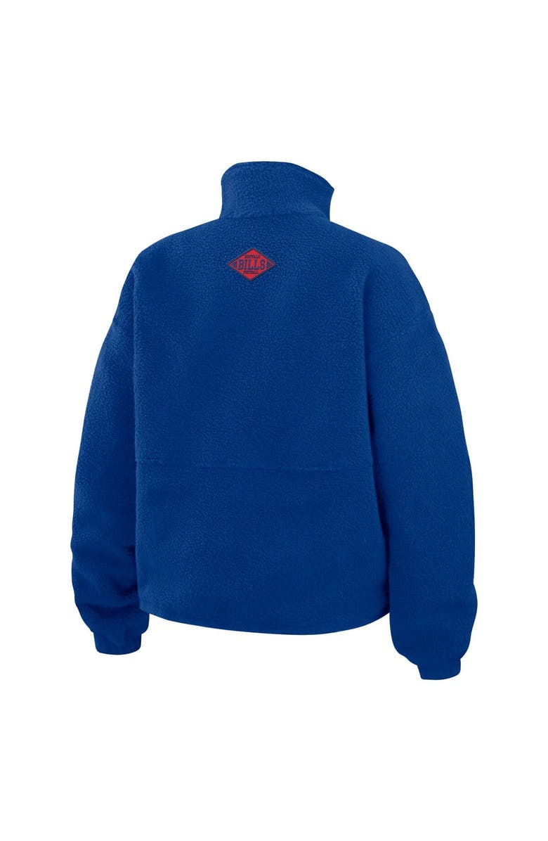 WEAR by Erin Andrews Women's WEAR by Erin Andrews Royal Buffalo Bills Polar Fleece Half-Zip Jacket, Alternate, color, Royal