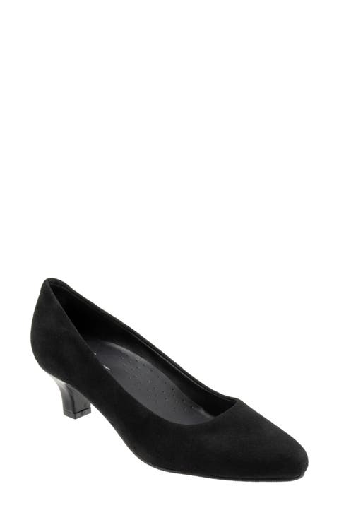 Kate Pointed Toe Kitten Heel Pump (Women)