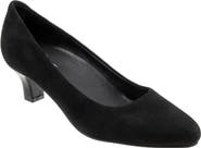 Trotters Kate Pointed Toe Kitten Heel Pump