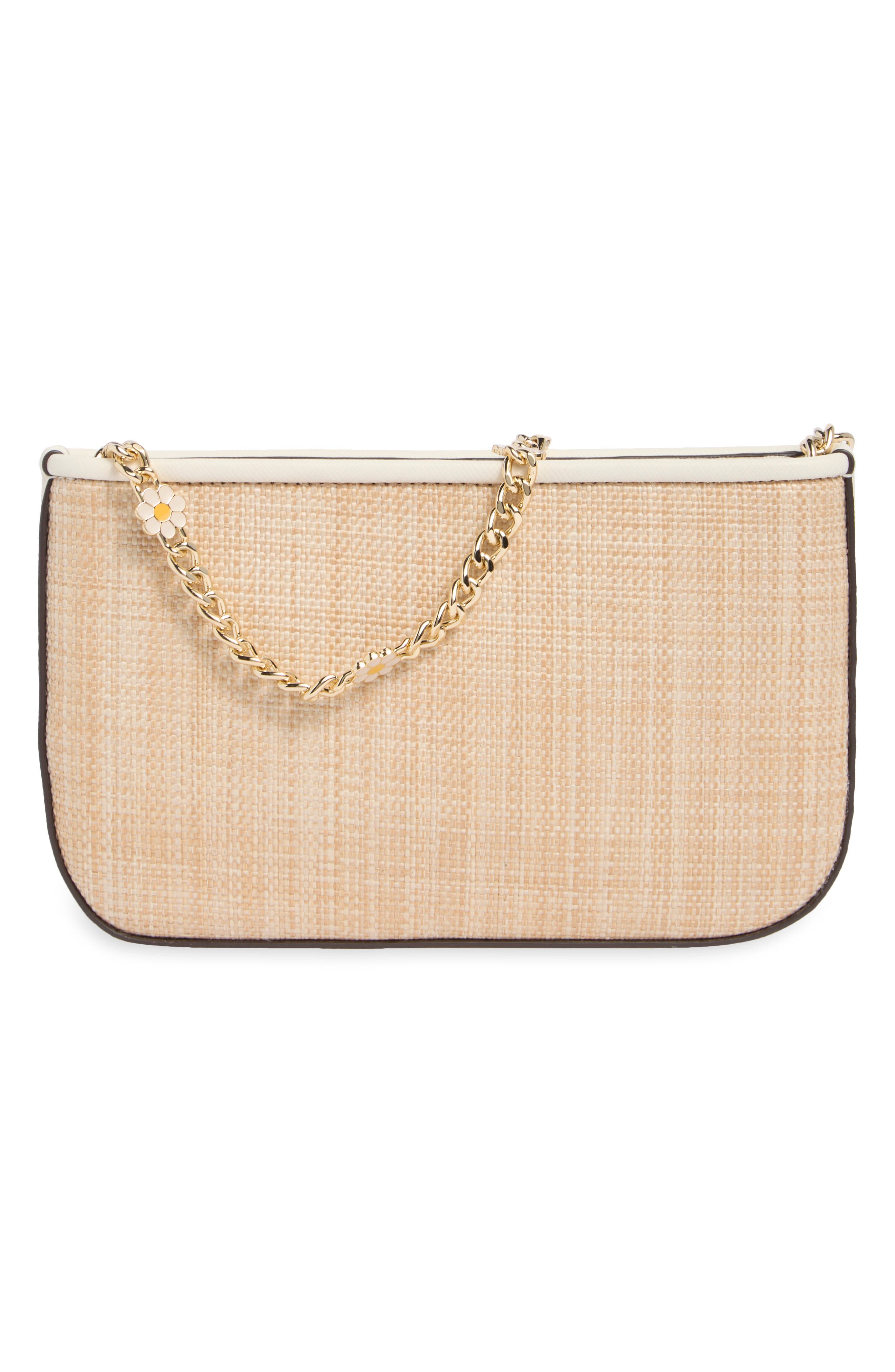 Day Tripper Straw Pochette, Alternate, color, MERINGUE MULTI