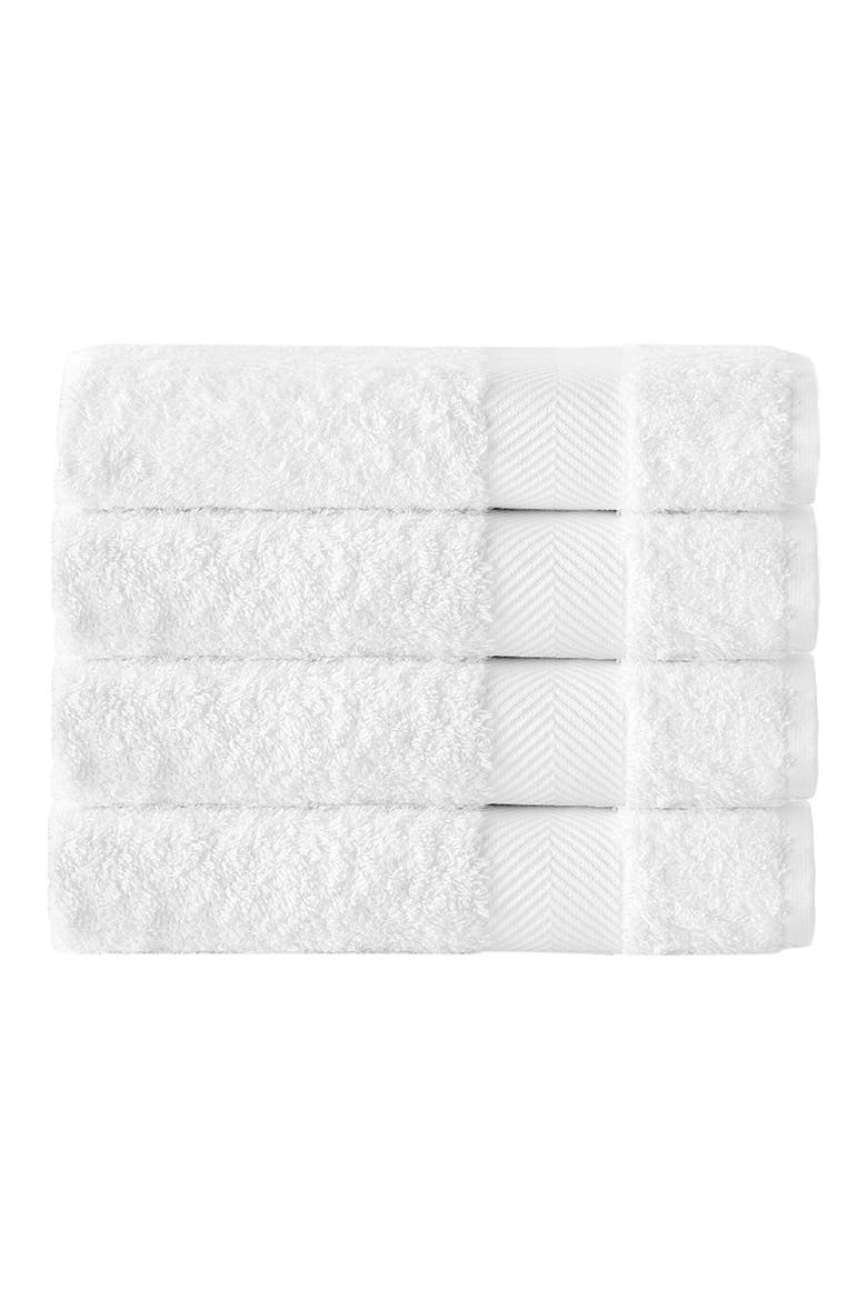 4 Piece Kansas Turkish Cotton Towel Set, Main, color, WHITE