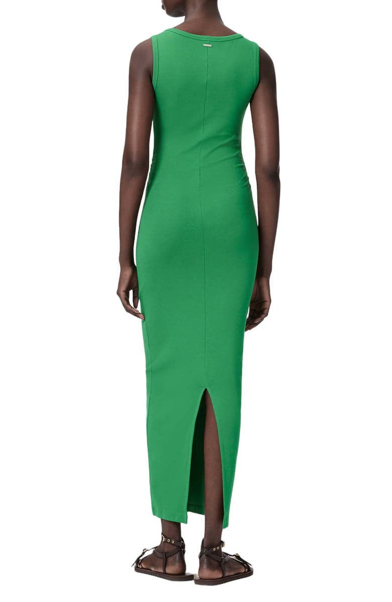 AllSaints Katarina Ruched Side Maxi Dress, Alternate, color, Apple Green