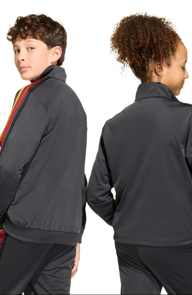 adidas Originals Kids' Firebird Recycled Polyester Track Jacket, Alternate, color, Utility Black/ Collegiate Gold