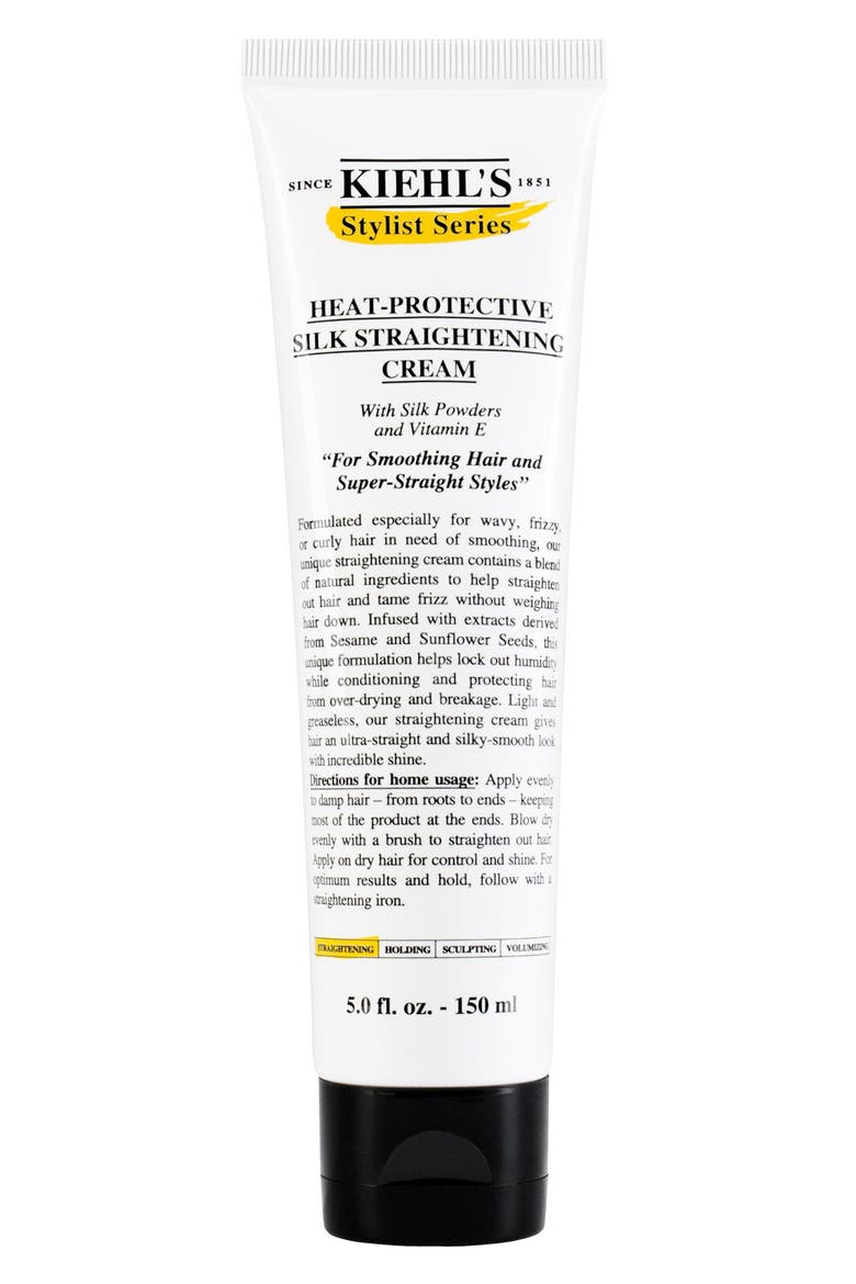 Heat-Protective Silk Straightening Cream, Main, color, NO COLOR