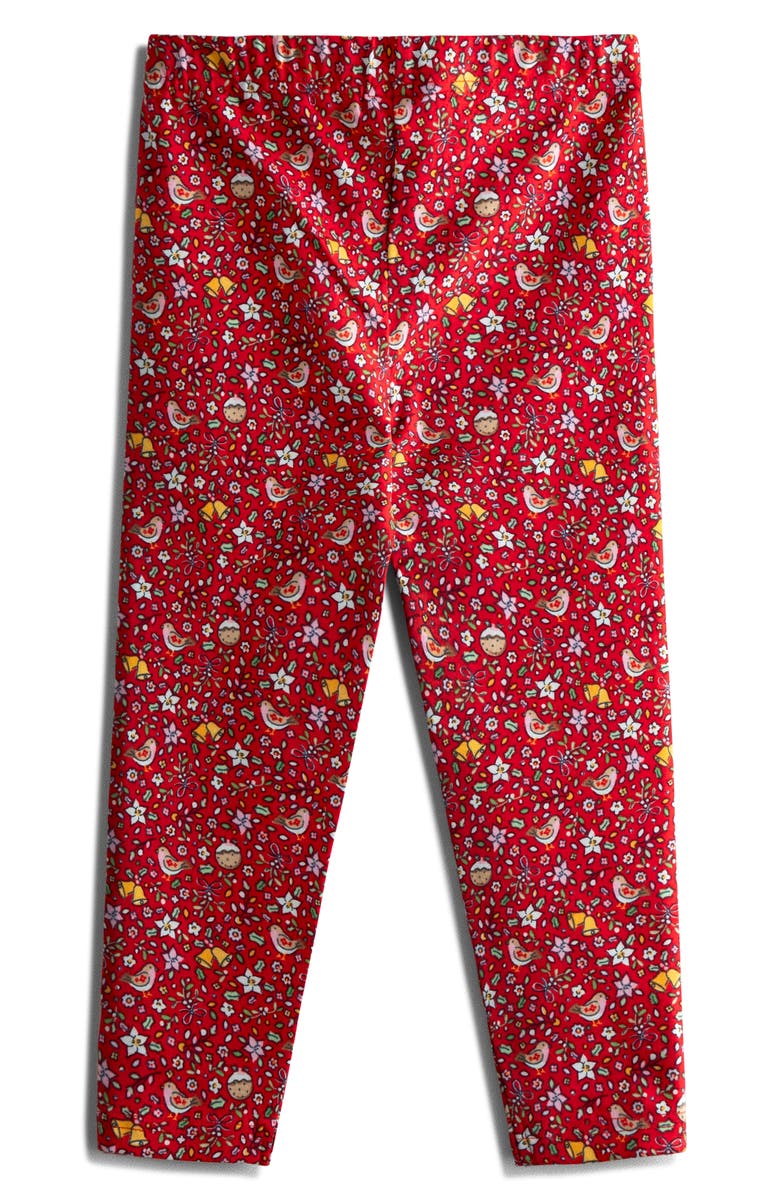 JOJO MAMAN BEBE Kids' Holiday Reindeer Sequin Appliqé Cotton Sweatshirt & Leggings Set, Alternate, color, Pink