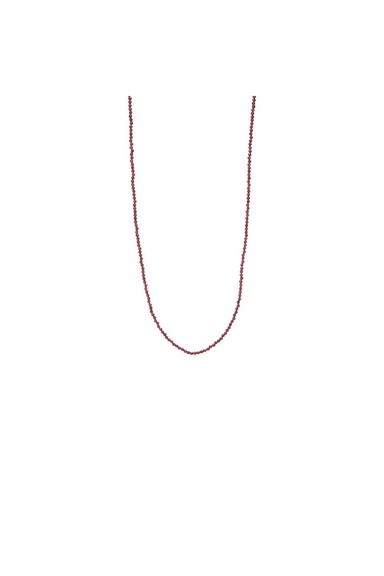 Burgundy Beaded Chain Necklace 36", Alternate, color, Burgundy - 36 Inch
