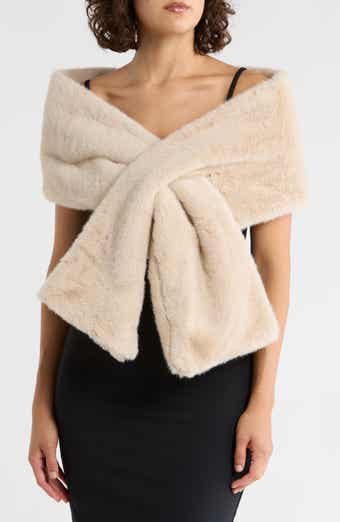 NORDSTROM RACK Faux Fur Occasion Stole