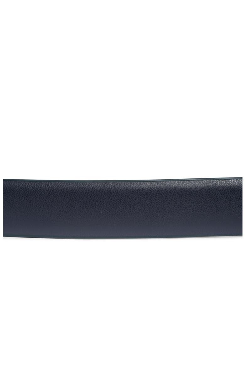 Triple Keeper Feather Edge Belt, Alternate, color, NAVY GOLD