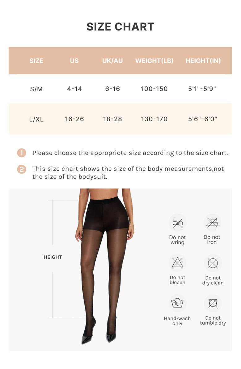 Shapellx Bare Essentials Skin Flow Sheer Shaping 2-Pack Tights, Alternate, color, Black