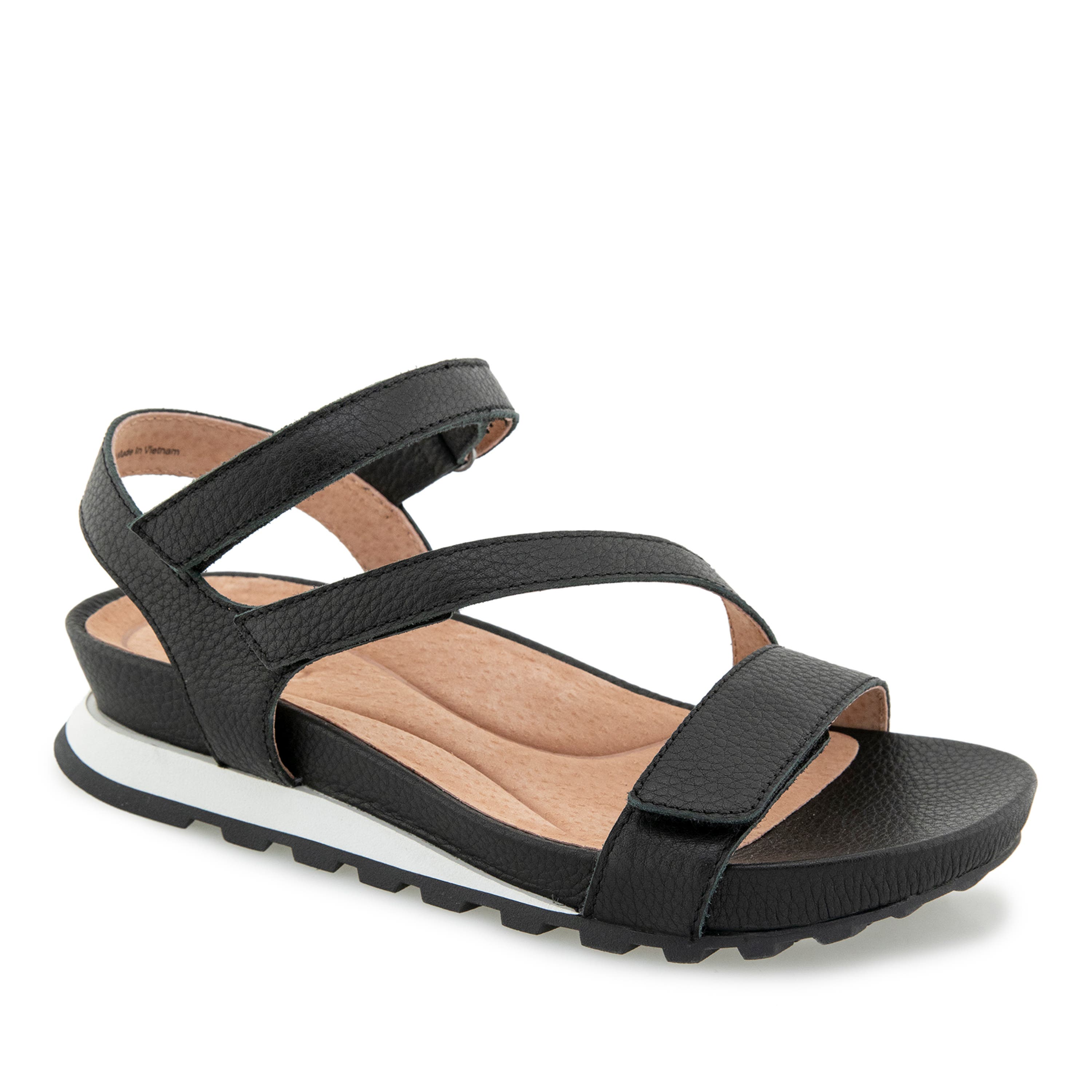Jambu Liza Casual Wedge Sandal, Main, color, Black
