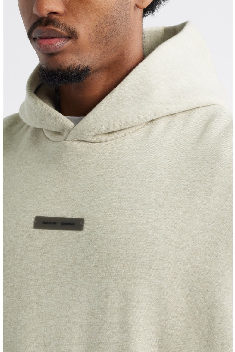 Classic Fit Fleece Hoodie, Alternate, color, HEATHER STONE
