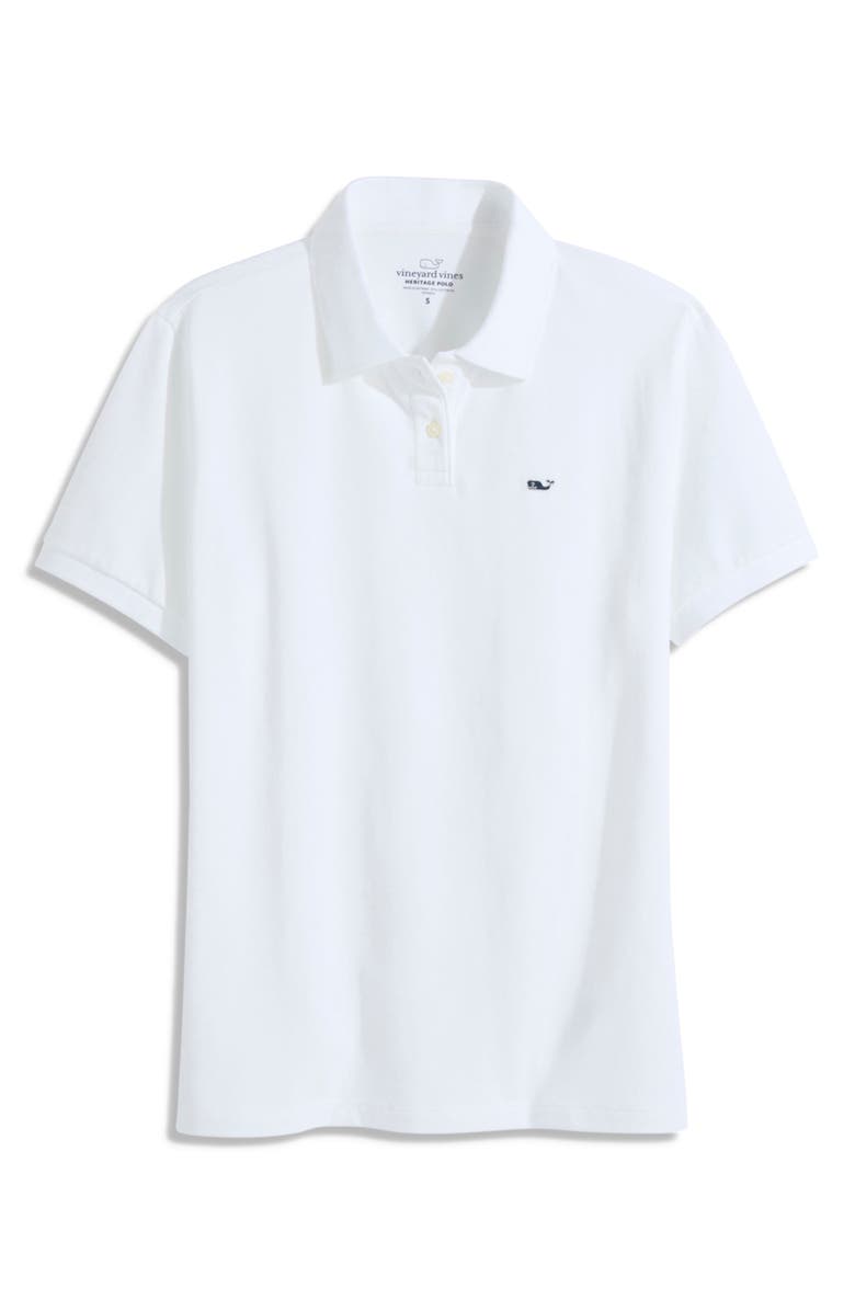 vineyard vines Classic Piqué Polo, Main, color, White Cap