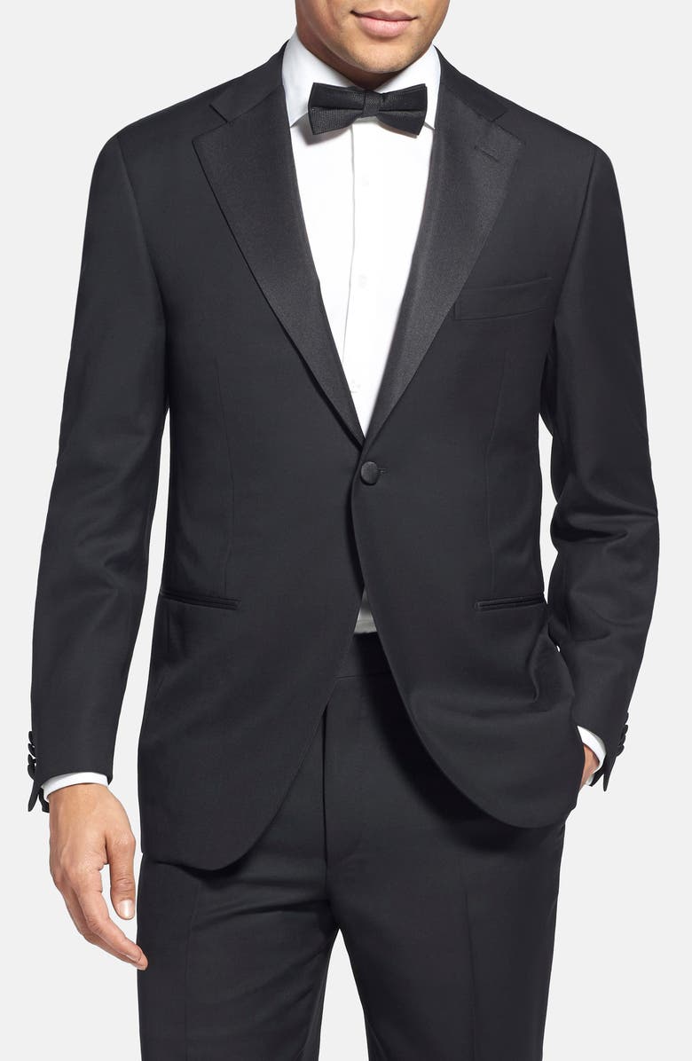 Corneliani Trim Fit Wool Tuxedo, Alternate, color, 