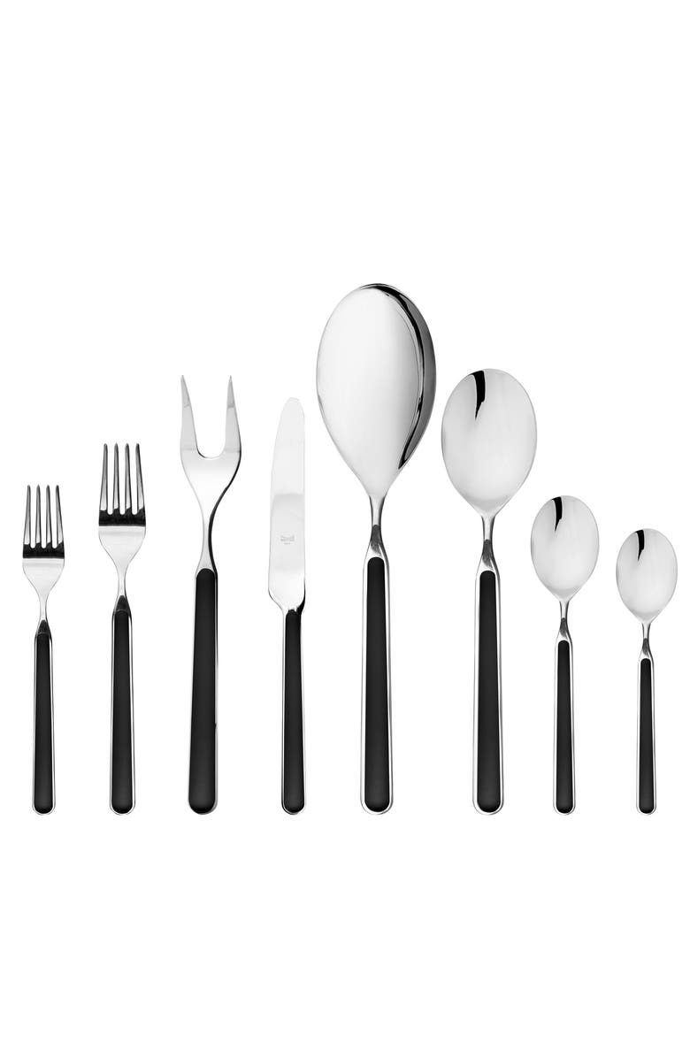 Mepra Fantasia Flatware Set - 43 Pieces, Main, color, Black