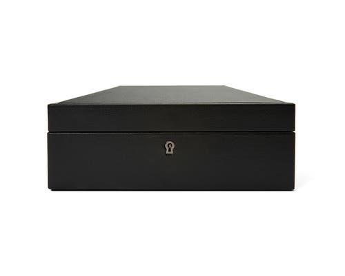 Wolf British Racing 8 Piece Watch Box In Black