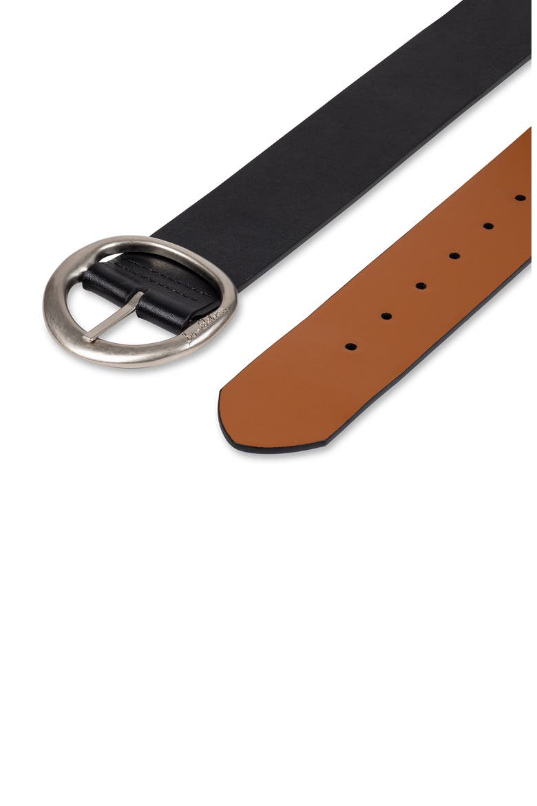 Reversible Belt, Alternate, color, BLACK/ SADDLE