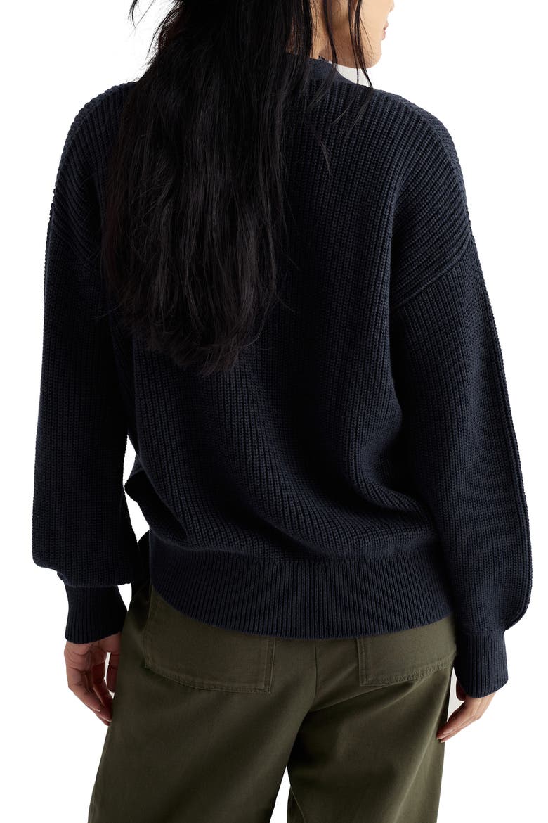 Winding Creek Organic Cotton Cardigan, Alternate, color, MARITIME