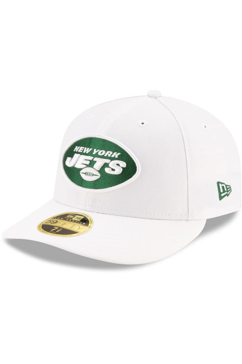 Men's New Era White New York Jets Omaha Low Profile 59FIFTY Fitted Hat, Main, color, White
