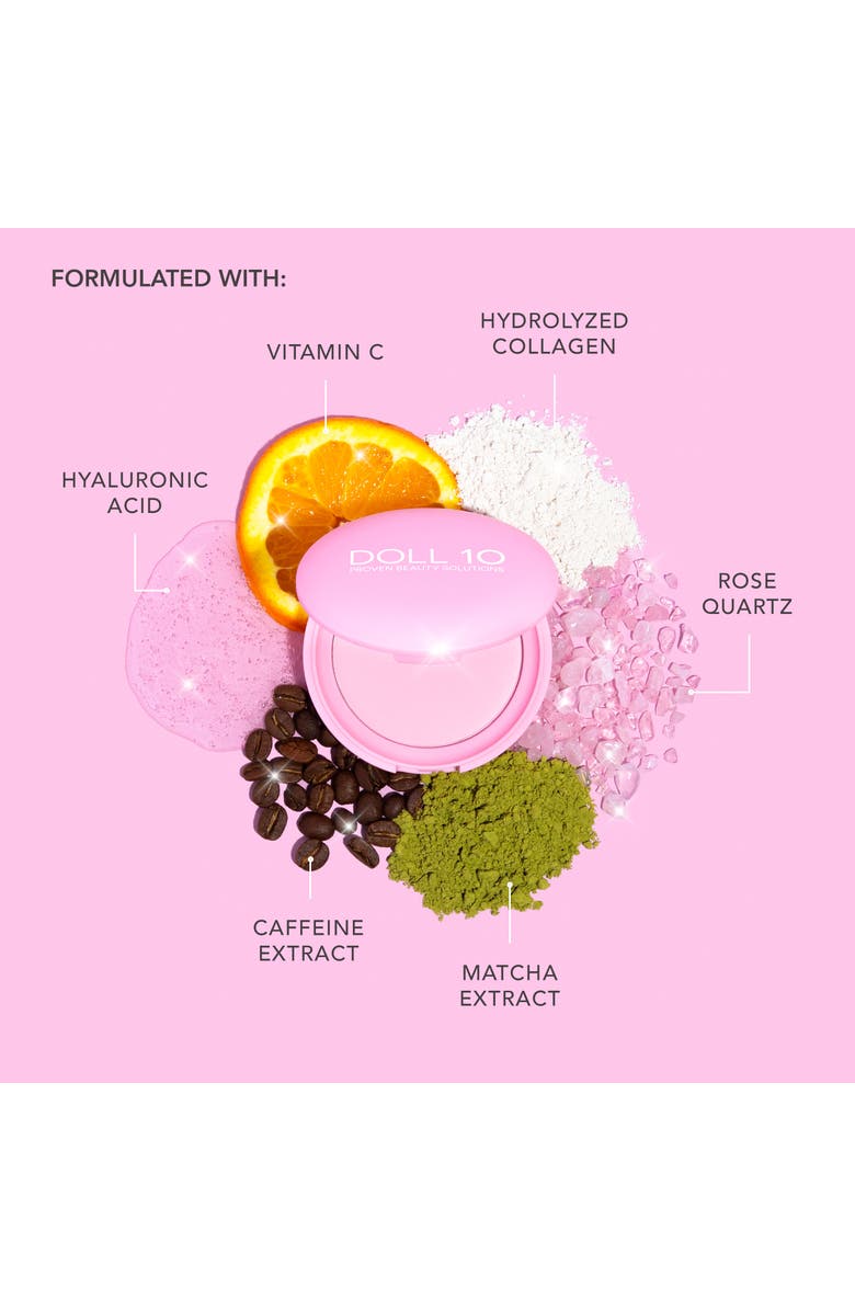 Doll 10 Beauty Doll Skin Pressed Pink Power Brightening Treatment Powder, Alternate, color, Translucent Pink