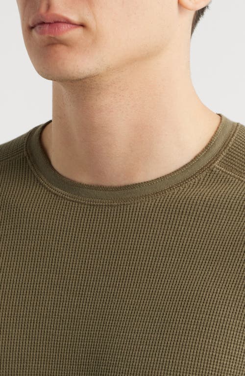 Vince Thermal Long Sleeve T-shirt In Green